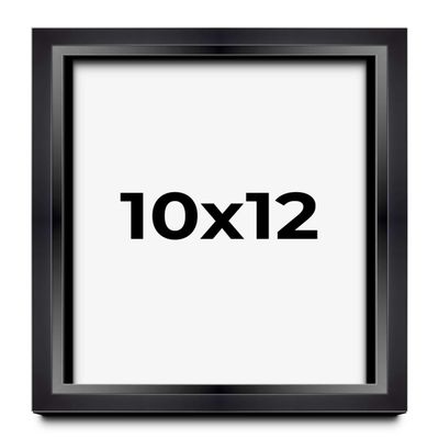 10x12 Shadow Box Black Beveled Display Frame | 1.5 Inch Deep | 0.75 Inch Moulding Width | Includes Shatter Resistant Acrylic Plexiglass, Backing and Hanging Hardware