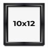 10x12 Shadow Box Black Beveled Display Frame | 1.5 Inch Deep | 0.75 Inch Moulding Width | Includes Shatter Resistant Acrylic Plexiglass, Backing and Hanging Hardware view 1