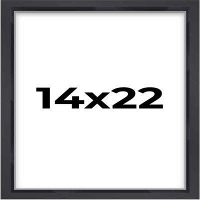 14x22 Black Shadowbox Frame - Shadow Box Frame Interior Size 14x22 by 1.5 Inches Deep - Black Frame Made to Display Items Up to 1.5 Inches Deep Includes Shatter Resistant Acrylic, Backing, Hardware