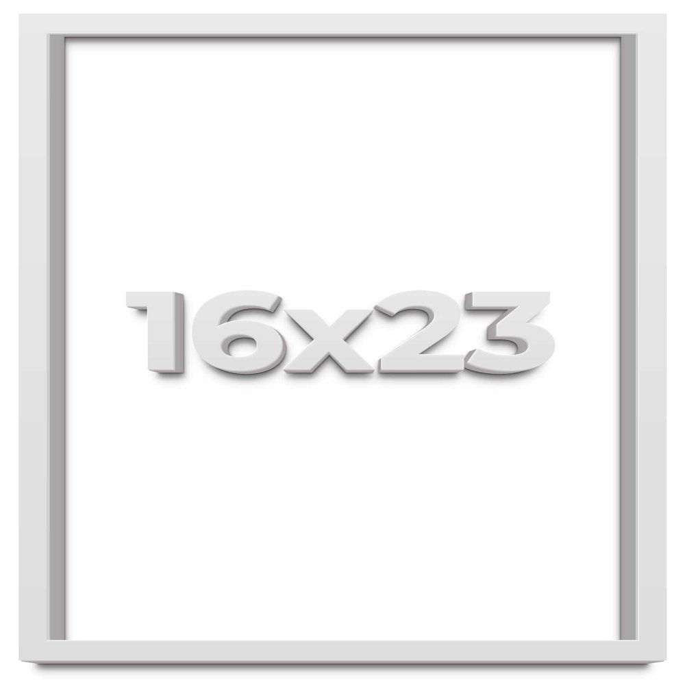 16x23 White Shadowbox Frame - Shadow Box Frame Interior Size 16x23 by 2 Inches Deep - White Frame Is Made to Display Items Up To 1.75 Inches Deep Includes Shatter Resistant Acrylic, Backing, Hardware