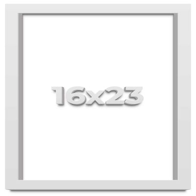 16x23 White Shadowbox Frame - Shadow Box Frame Interior Size 16x23 by 2 Inches Deep - White Frame is Made to Display Items Up to 1.75 Inches Deep Includes Shatter Resistant Acrylic, Backing, Hardware