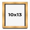 10x13 Shadow Box Gold Scuffed Siena Display Frame | 1.5 Inch Deep | 1.125 Inch Moulding Width | Includes Shatter Resistant Acrylic Plexiglass, Backing and Hanging Hardware view 1