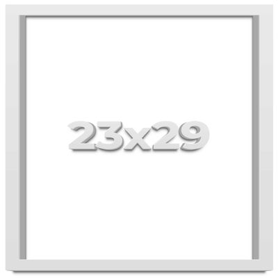 23x29 White Shadowbox Frame - Shadow Box Frame Interior Size 23x29 by 2 Inches Deep - White Frame is Made to Display Items Up to 1.75 Inches Deep Includes Shatter Resistant Acrylic, Backing, Hardware