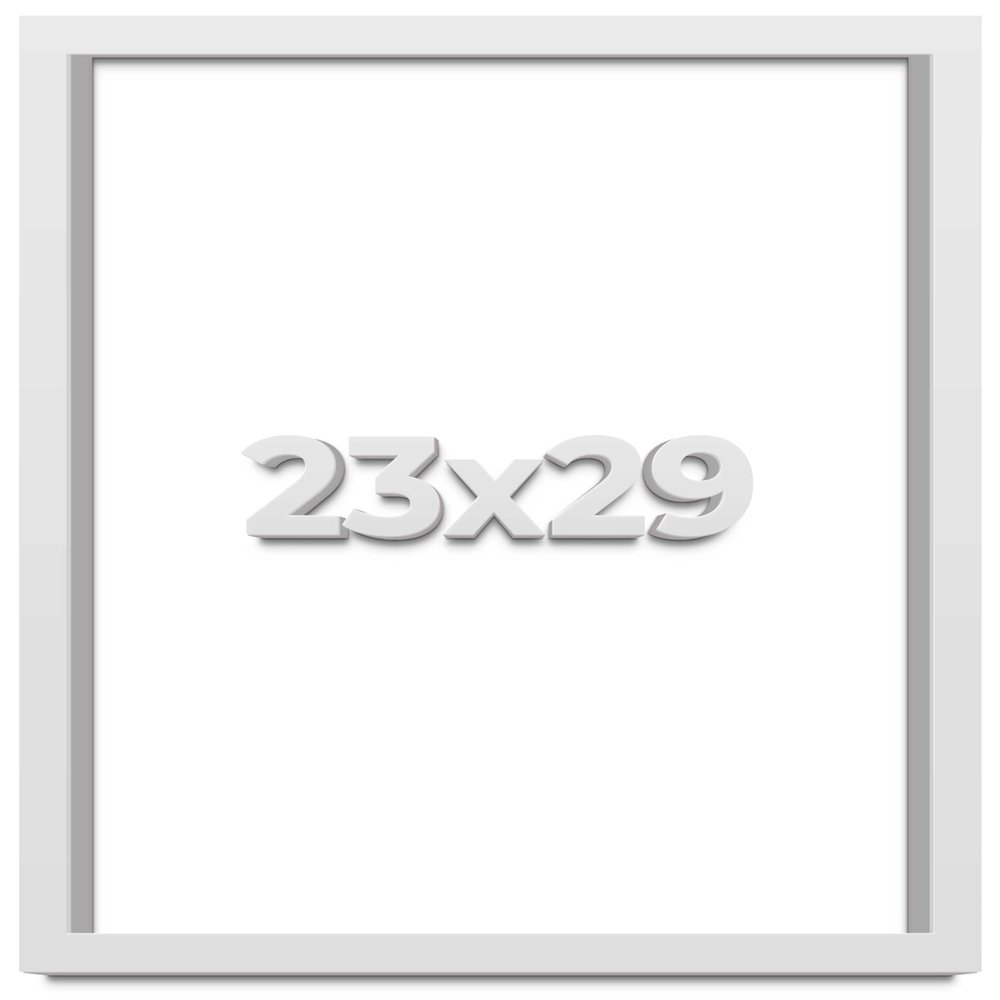 23x29 White Shadowbox Frame - Shadow Box Frame Interior Size 23x29 by 2 Inches Deep - White Frame is Made to Display Items Up to 1.75 Inches Deep Includes Shatter Resistant Acrylic, Backing, Hardware