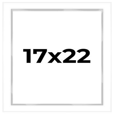 17x22 Shadow Box White Display Frame 1 Inch Deep | 1.5 Inch Wide Moulding | Includes Shatter Resistant Acrylic Plexiglass, Acid-Free Backing and Hanging Hardware