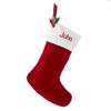 THINGS REMEMBERED 21-Inch Red Velvet Stocking (Free Customization) view 1