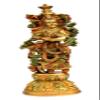 eSplanade - Brass Radha Krishna Idol Statue Sculpture - Big Size (21") (Radha Coloured) view 1