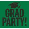Graduation Party Yard Sign Green and Black view 1