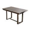 Benzara Rectangular Wooden Counter Height Table, Gray view 1