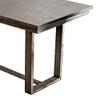 Benzara Rectangular Wooden Counter Height Table, Gray view 2