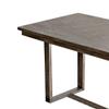 Benzara Rectangular Wooden Counter Height Table, Gray view 4