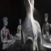 Art By Kazami Thinker: Backflow Incence Fountain (Matt Black - Paint Your Own) view 3