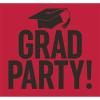 Graduation Party Yard Sign Red and Black view 1