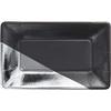 Beistle Club Pack Artist Elise Design 9in Rectangle Charcoal with Silver Foil Plates, Box of 48 Plates view 1