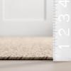 nuLOOM 4' x 6' Solid Hand Braided Indoor/Outdoor Area Rug, Pet-Friendly, High Traffic, Weather Resistant, for Patio, Balcony, Bedroom, Living Room, Dining Room, Wynn Tan view 2
