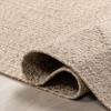 nuLOOM 4' x 6' Solid Hand Braided Indoor/Outdoor Area Rug, Pet-Friendly, High Traffic, Weather Resistant, for Patio, Balcony, Bedroom, Living Room, Dining Room, Wynn Tan view 4