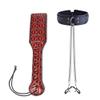 3D Floral Paddle with Leather Choker Collar Necklace Hens Night Party Favours Fancy Dress Up Cosplay view 1