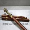 Mahira Nautical Brass Designer Handle Wooden Walking Stick in Three Fold Nautical Cane 36" Gift B view 3