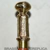 Mahira Nautical Brass Designer Handle Wooden Walking Stick in Three Fold Nautical Cane 36" Gift B view 4