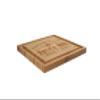BambooMN Custom Laser Engraved Bamboo Cutting Board - The Man, The Meat, The Legend - 1 Piece - 11" x 11" x 0.75" (Grooved) view 1