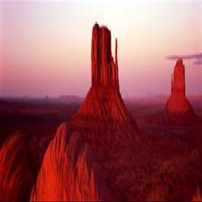 Posterazzi PPI130807L East West Mitten Buttes at Sunset Monument Valley Utah USA Poster Print, 36 x 12