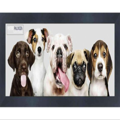 Panoramic or Puzzle Contemporary Black Complete Wood Panoramic Frame with UV Acrylic Plexiglass, Foam Board Backing & Hardware Included