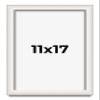 11x17 Shadow Box Silver Brushed Display Frame | 1.5 Inches Deep | 1 Inch Wide Moulding | Includes Shatter Resistant Acrylic Plexiglass, Backing and Hanging Hardware view 1