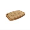 BambooMN Custom Laser Engraved Bamboo Cutting Board - The Man, The Meat, The Legend - 1 Piece - 11.75" x 8.63" x 0.4" (Grooved w/hole) view 1