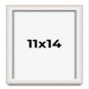 11x14 Shadow Box Silver Brushed Display Frame | 1.5 Inches Deep | 1 Inch Wide Moulding | Includes Shatter Resistant Acrylic Plexiglass, Backing and Hanging Hardware view 1