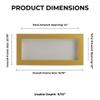14x22 Shadow Box Frame Traditional Natural 15/16" Deep | 1" Depth of Usable Space | Interior Size 14x22 or 22x14 Inches| UV Resistant Acrylic, Acid-Free Backing, Wall Hangers | Made in USA view 3