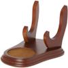 Bard's Elevated Saucer Walnut MDF Cup and Saucer Stand, 4" H x 4.25" W x 6" D view 1
