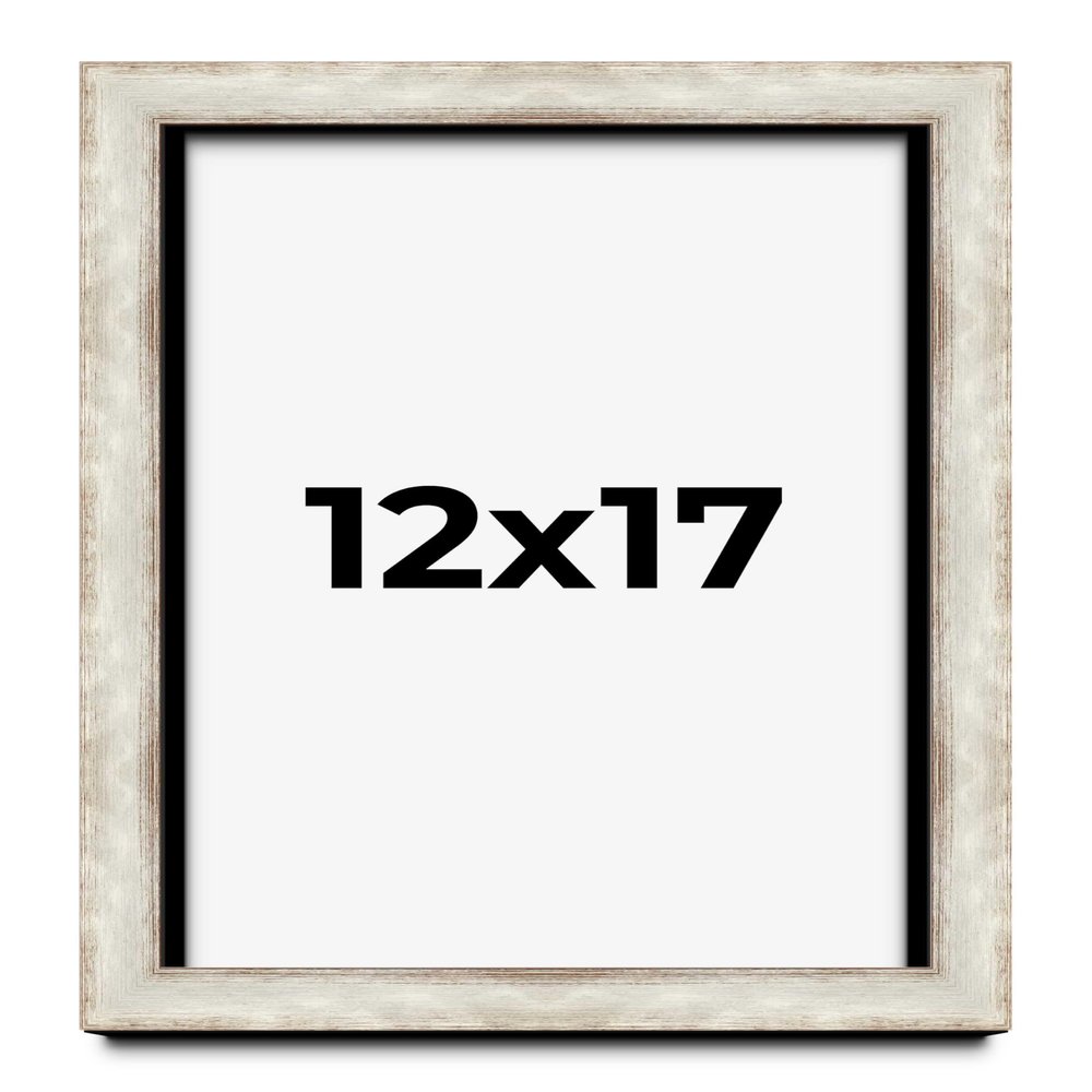 12x17 Shadow Box Brushed Rustic Silver Display Frame | 1.5 Inch Deep | 1.25 Moulding Width | Includes Shatter Resistant Acrylic Plexiglass, Backing, and Hanging Hardware