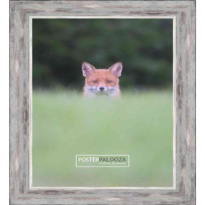 Poster Palooza 8.5x11 Frame (Letter Size) Contemporary Pewter Complete Wood Picture or Document Frame with UV Acrylic Plexiglass, Foam Board Backing & Hardware Included