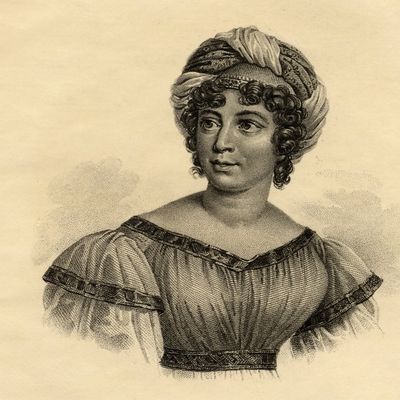 Madame De Stael(Anne-Louise-Germaine Necker) Baroness De Stael-Holstein17661817 Author And Political PropagandistPhoto-Etching After The Painting By Gerard From The Book Lady Jackson S Works Xiii The