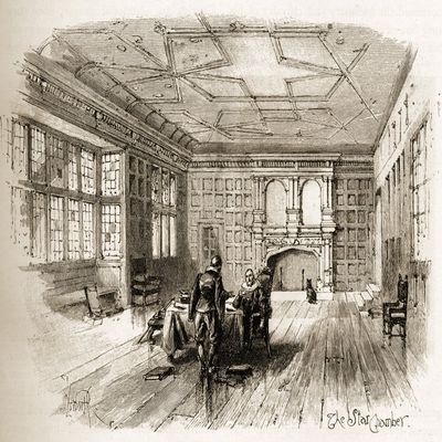 The Star Chamber Was An English Court Of Law At The Royal Palace Of Westminster So Named Because The Court Chamber Had A Large Star Painted On Its Ceiling The Star Chamber Evolved From Meetings Of The