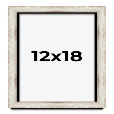 12x18 Shadow Box Brushed Rustic Silver Display Frame | 1.5 Inch Deep | 1.25 Moulding Width | Includes Shatter Resistant Acrylic Plexiglass, Backing, and Hanging Hardware