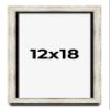 12x18 Shadow Box Brushed Rustic Silver Display Frame | 1.5 Inch Deep | 1.25 Moulding Width | Includes Shatter Resistant Acrylic Plexiglass, Backing, and Hanging Hardware view 1