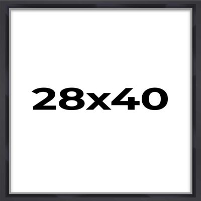 28x40 Black Shadowbox Frame - Shadow Box Frame Interior Size 28x40 by 1.5 Inches Deep - Black Frame Made to Display Items Up to 1.5 Inches Deep Includes Shatter Resistant Acrylic, Backing, Hardware
