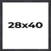 28x40 Black Shadowbox Frame - Shadow Box Frame Interior Size 28x40 by 1.5 Inches Deep - Black Frame Made to Display Items Up to 1.5 Inches Deep Includes Shatter Resistant Acrylic, Backing, Hardware view 1