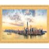 Poster Palooza Panoramic or Puzzle Traditional Gold Complete Wood Panoramic Frame with UV Acrylic Plexiglass, Foam Board Backing & Hardware Included view 3