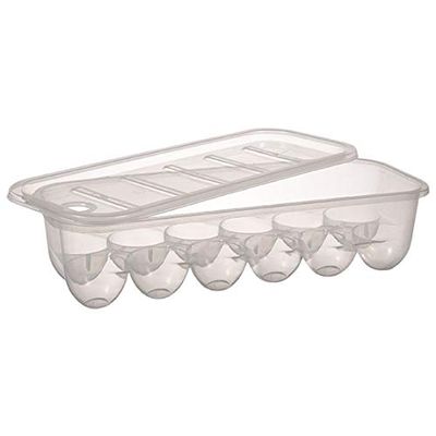 TAVERNIT Refridgerator Storage Basket, 12 Eggs, Clear Plastic