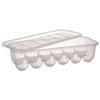 TAVERNIT Refridgerator Storage Basket, 12 Eggs, Clear Plastic view 1