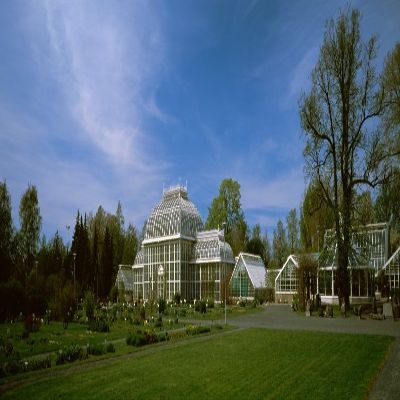 Posterazzi PPI128169L Greenhouse in a Botanical Garden Helsinki Finland Poster Print, 36 x 12