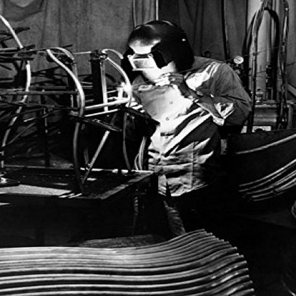 Posterazzi SAL25527023LARGE Welder Welding in a Factory Poster Print, 24 x 36