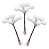 Baker Ross AR946 Artificial Snow Berries - Pack of 70, Creative Christmas Art and Craft Supplies for Kids' Projects and Ornament, White view 1