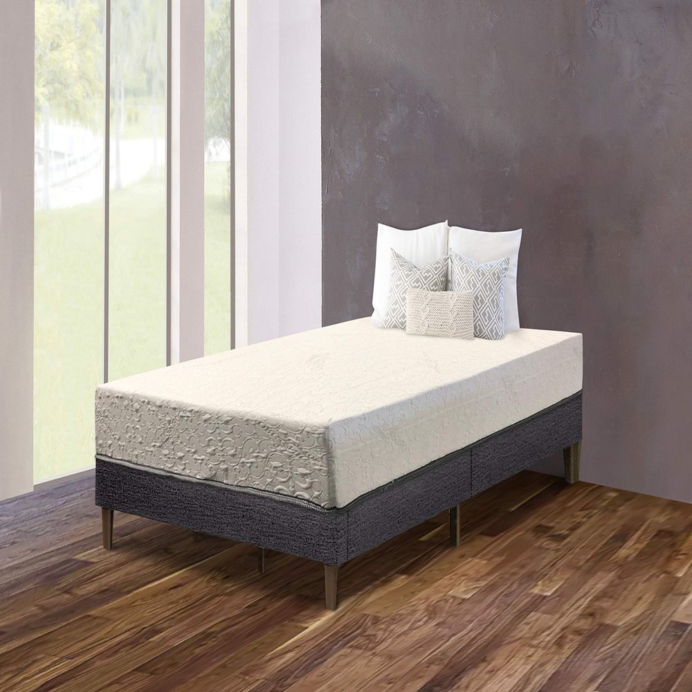Purest of America 7 Inch Double Layer Memory Foam Mattress, Twin