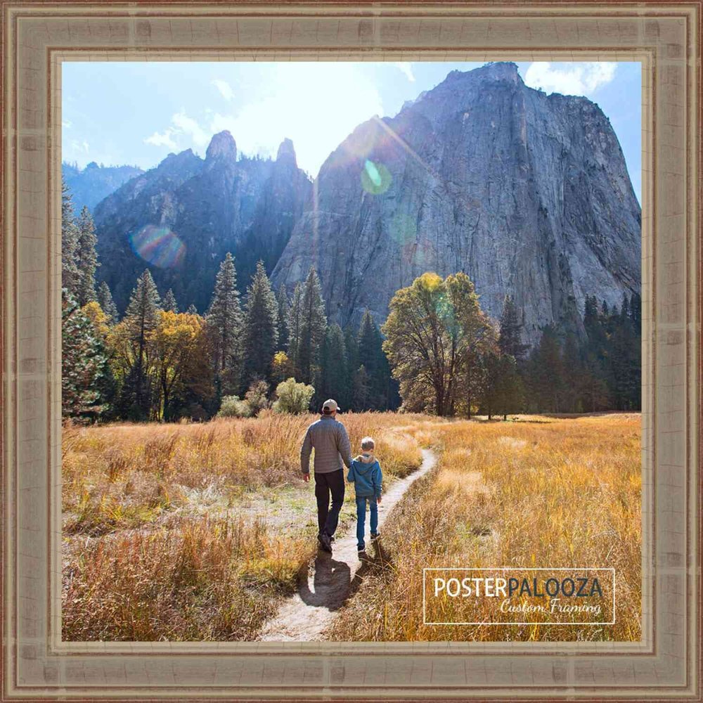 Poster Palooza 10x10 Traditional Silver Complete Wood Square Picture Frame with UV Acrylic Plexiglass, Foam Board Backing & Hardware Included