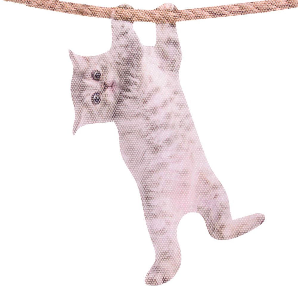 Thumbs Up Ride with Hanging Cat Window Sticker Cat Car Window Sticker
