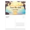 Custom - Beach Party Save the Date Invitation Postcard - Set of 25, Personalized Party Invitation, Hawaiian Party, Destination Party view 1