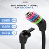 Bchel Bike Locks Cable for Kids - Colorful & Keyless - Secure Your Child's Bike - Easy-to-Use Bicycle Accessory, High Security 5 Digit Resettable Combination Coiling Bicycle Lock, Anti Theft view 3